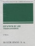 Portada del libro Estatuto de los Trabajadores